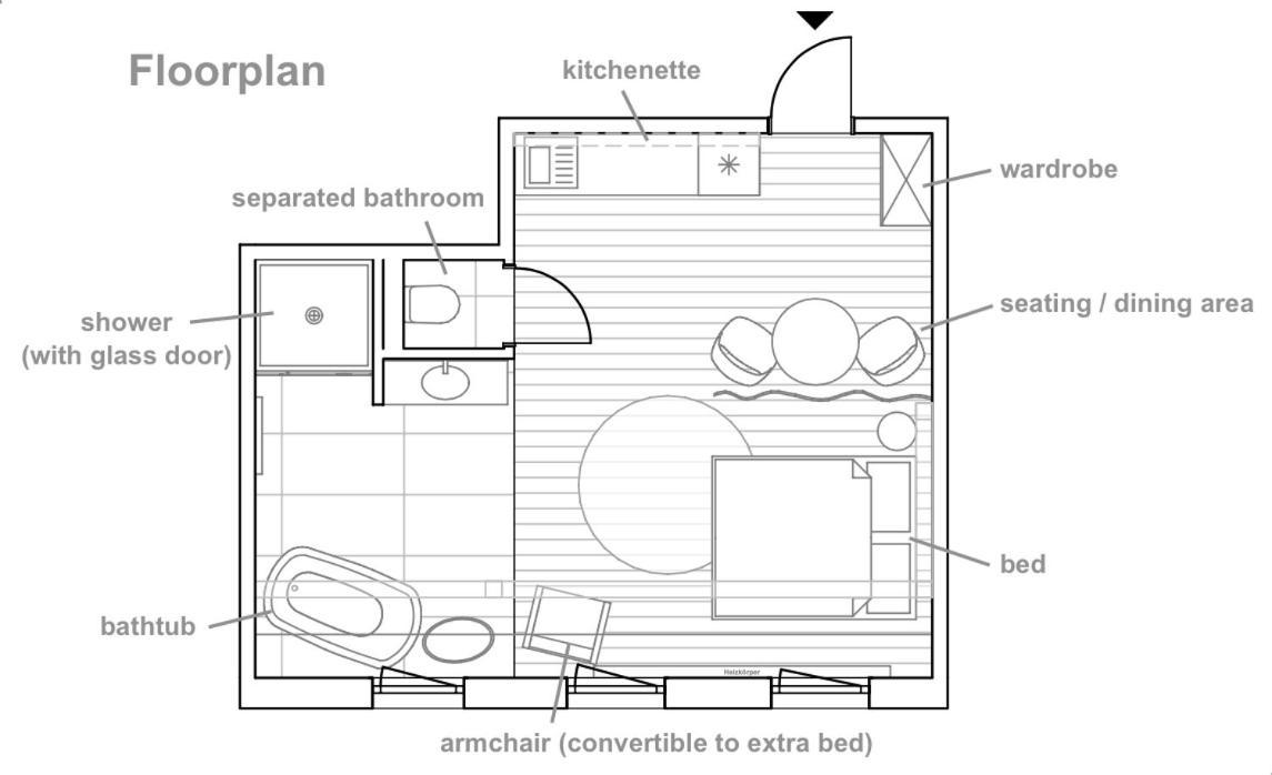 Zentrale 1-Zimmer-Ferienwohnung Mit Digitalem Check In Hof  Dış mekan fotoğraf
